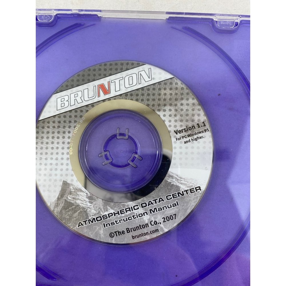 Vintage Brunton Atmospheric Data Center Instructional Manual windows 95